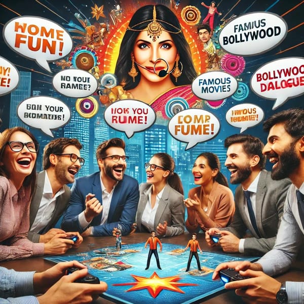 Startup Idea: Bollywood Dialogue Game for Engaging Team-Building Activities